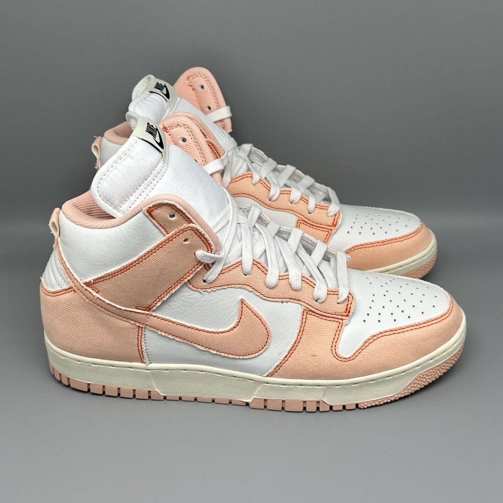 Nike Dunk HI 1985 Shoes DV1143-800 White Orange Sail Women's Sz 14 Men's Sz 12.5